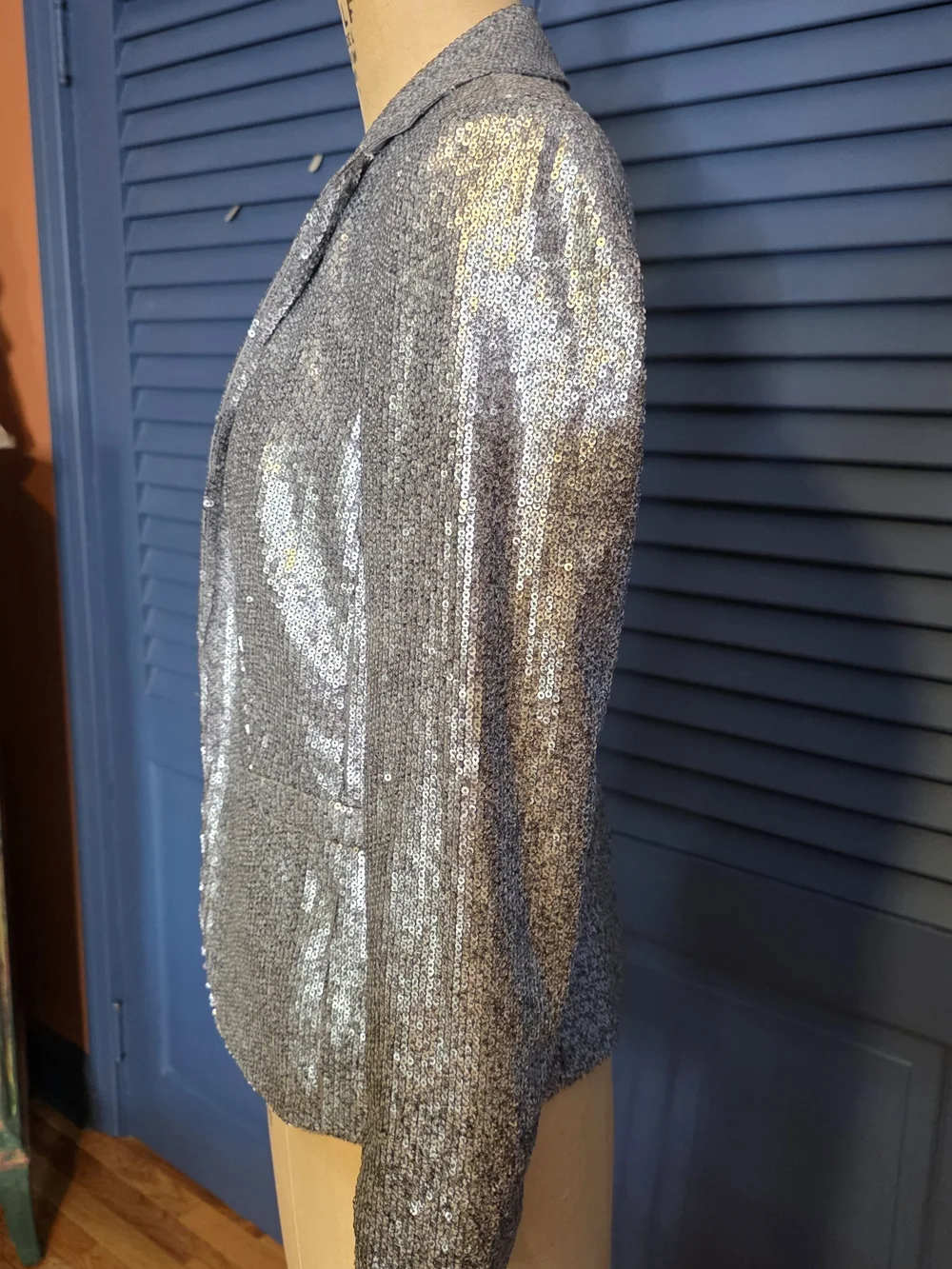 ✨ MICHAEL Michael Kors Silver Sequin Blazer Jacket -